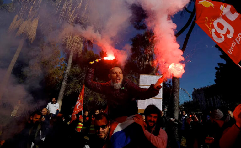 Jornada de huelgas y más manifestaciones en Francia