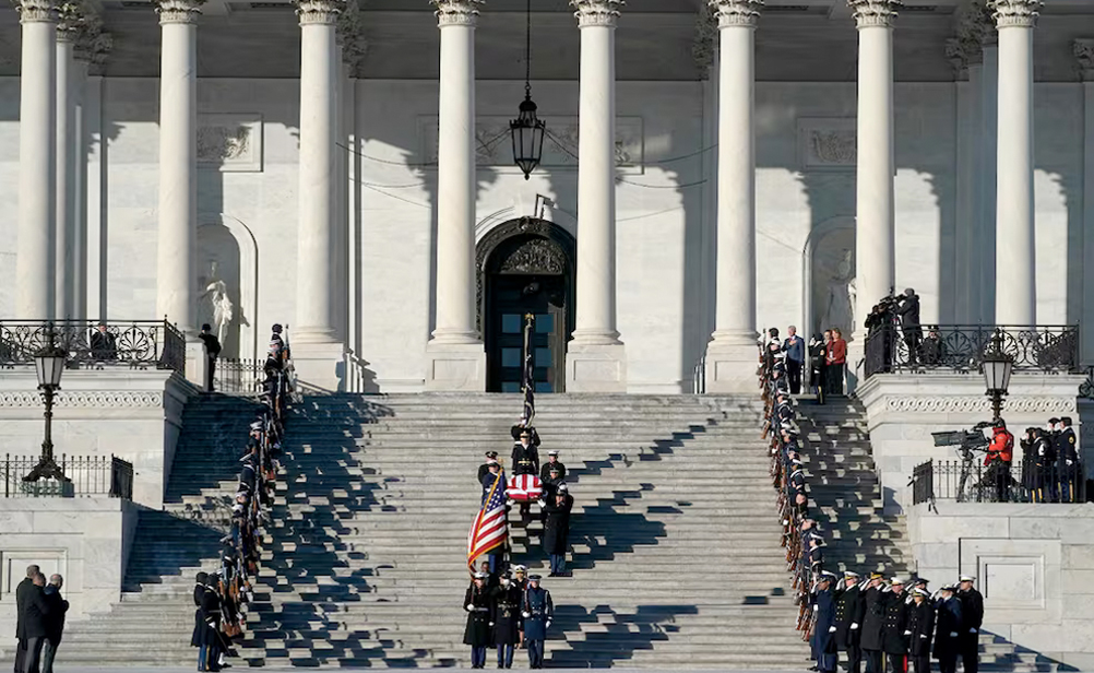 Funeral de Jimmy Carter en la Catedral Nacional de Washington, Estados Unidos. Foto: AFP